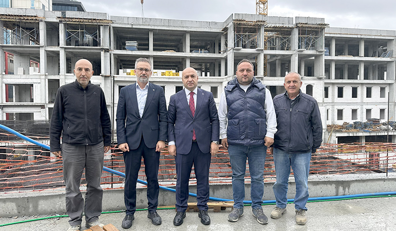 ÇİFTÇİ, HÜKÜMET KONAĞI İNŞAATINI İNCELEDİ 