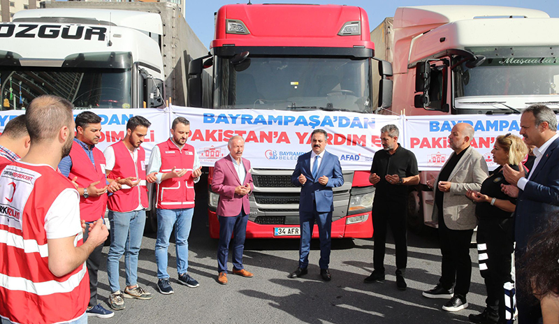 Bayrampaşa'dan Pakistan'a yardım eli 