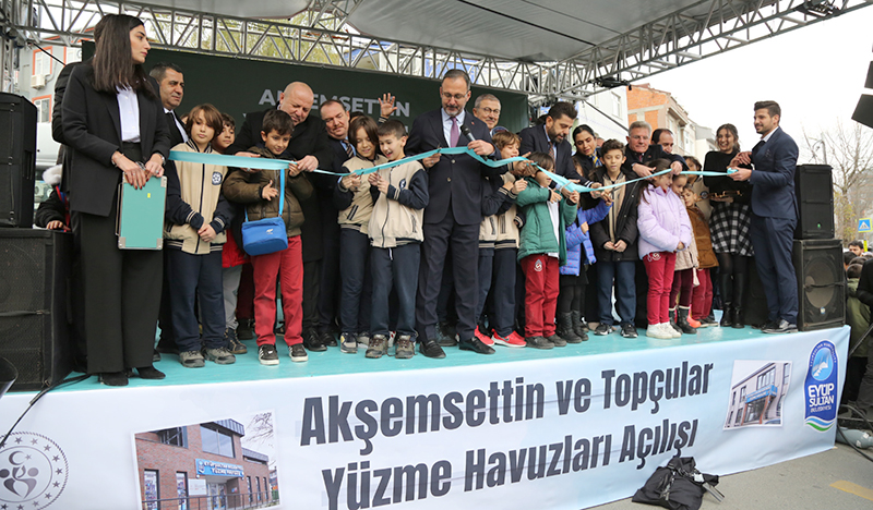 Eyüpsultan’da çifte havuz açılışı