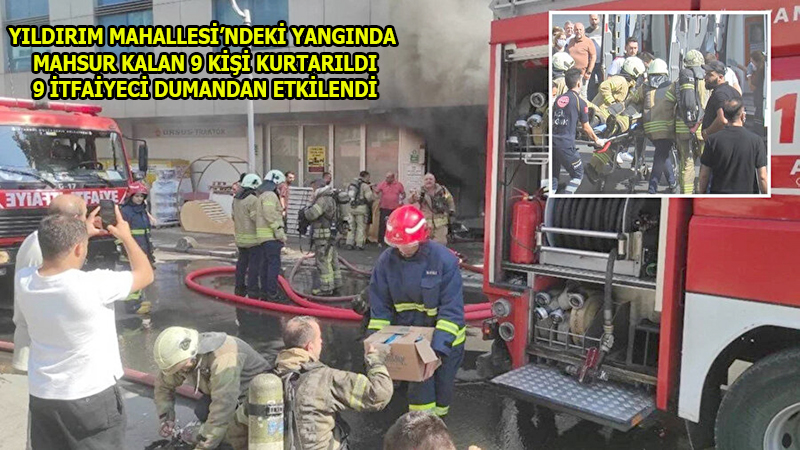 Bayrampaşa'da iş merkezinde yangın! 