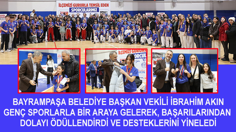 Akın’dan genç sporculara destek