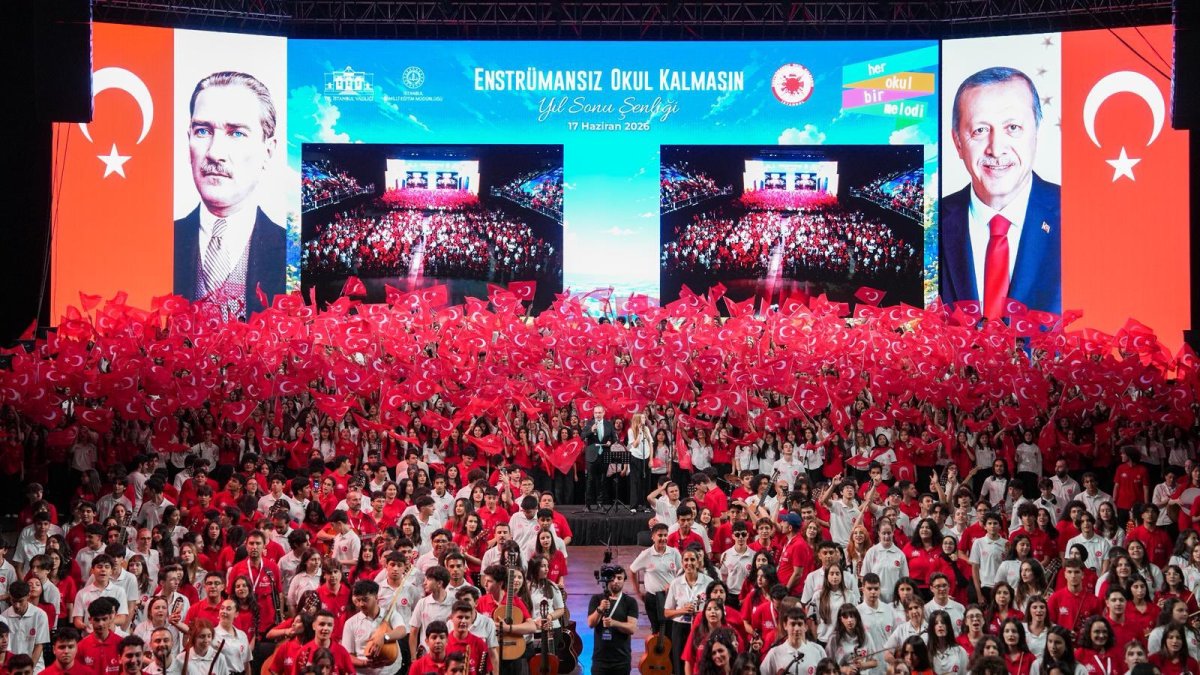 Bayrampaşa’da 1.725 öğrenciden dev müzik şöleni
