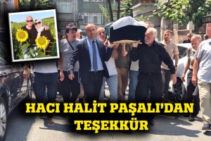 Hacı Halit Paşalı'dan Teşekkür
