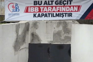 Sağmalcılar alt geçidi kapatıldı, vatandaş İBB'ye tepkili!
